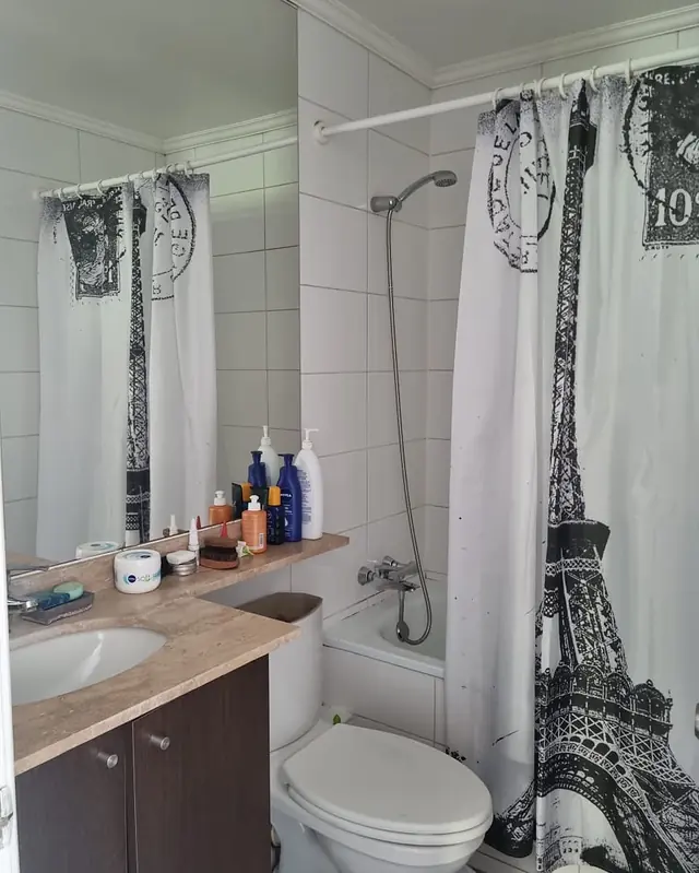 Departamento · antes y después · Baño