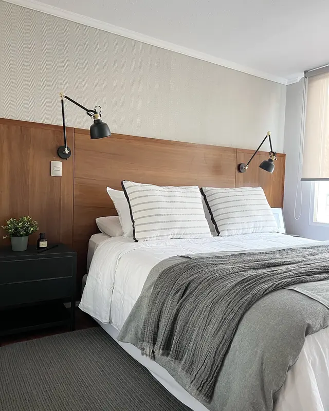 Departamento · antes y después · Dormitorio
