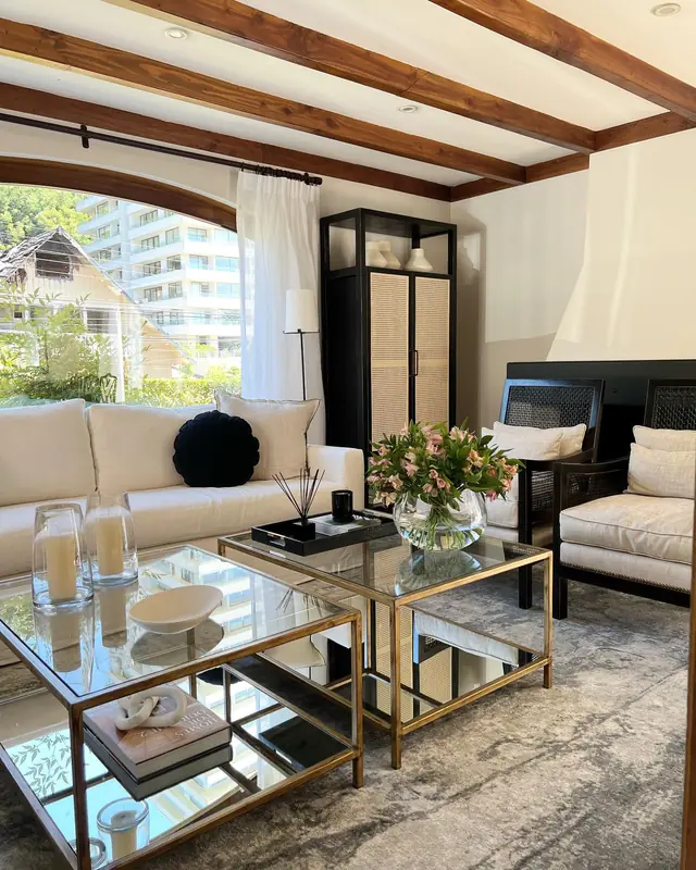 Living y comedor reutilizados · Living