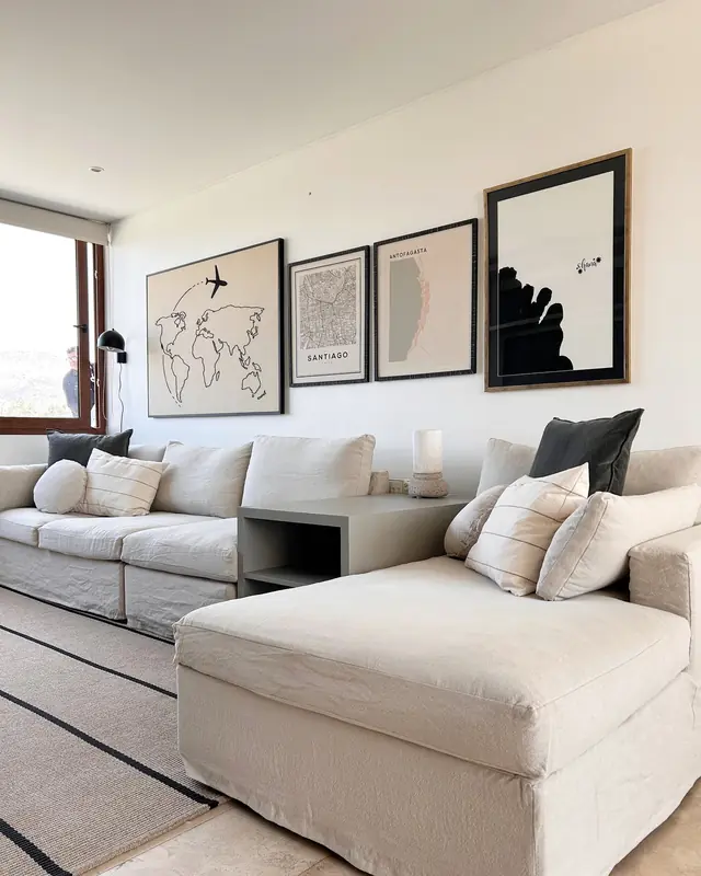 Dormitorios y salita de estar · Living