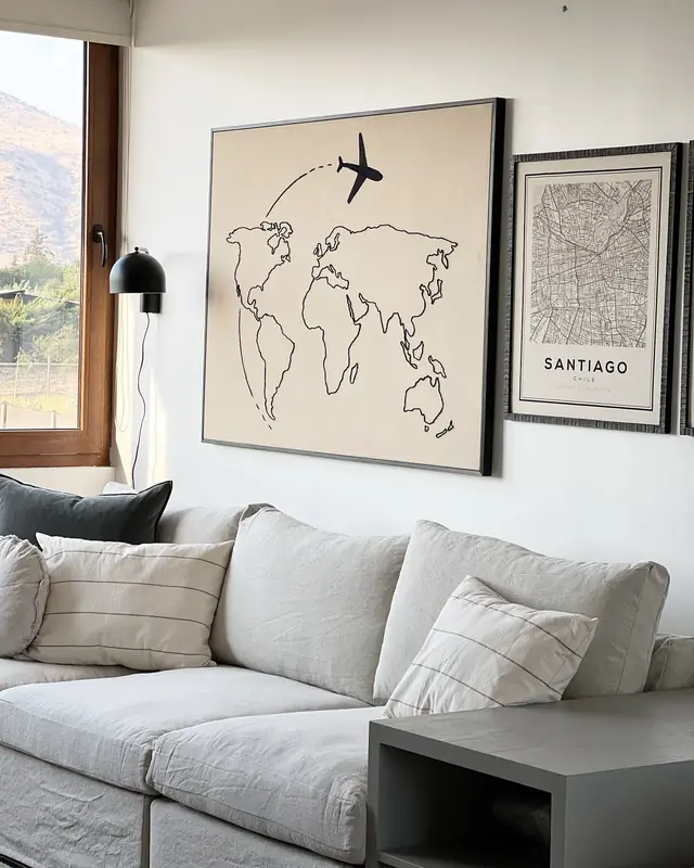 Dormitorios y salita de estar · Living