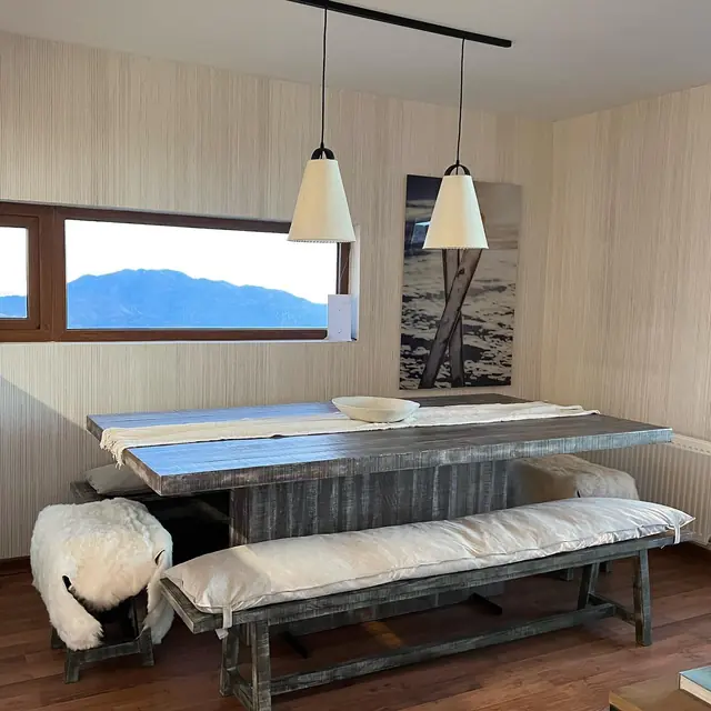 Refugio de montaña PS · Comedor