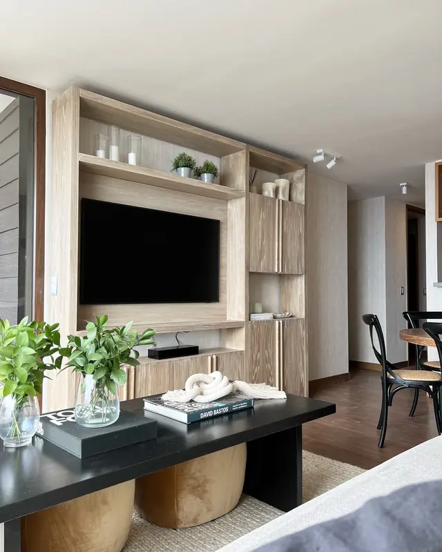 Refugio de ski · Living
